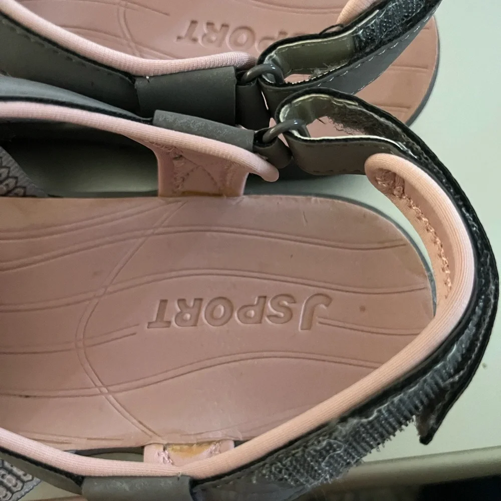 Elegant Pink and Gray Women's Sandals